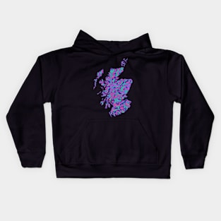 Scotland Map Kids Hoodie